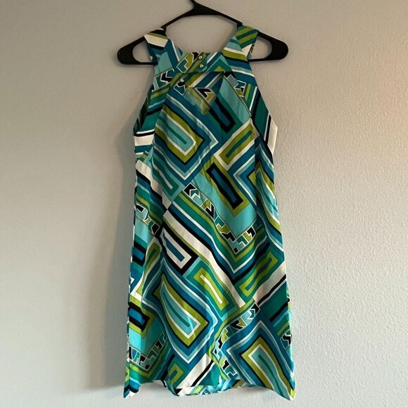 Alice and‎ Trixie Silk Sheath Square Neck Cut out Back Sleeveless Mini Dress S - Picture 5 of 7